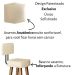 Kit 4 Banquetas Alta com Encosto para Balcão Cozinha MOBLAN decor