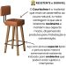 Kit 4 Banquetas Alta com Encosto para Cozinha Balcão MOBLAN decor