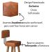Kit 4 Banquetas Alta com Encosto para Cozinha Balcão MOBLAN decor