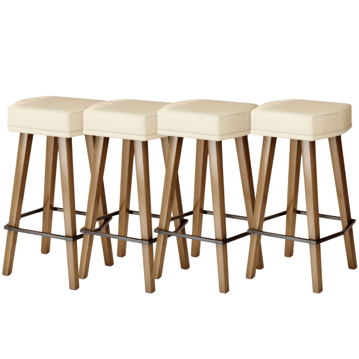 Kit 4 Banquetas sem Encosto para Balcão Cozinha MOBLAN decor