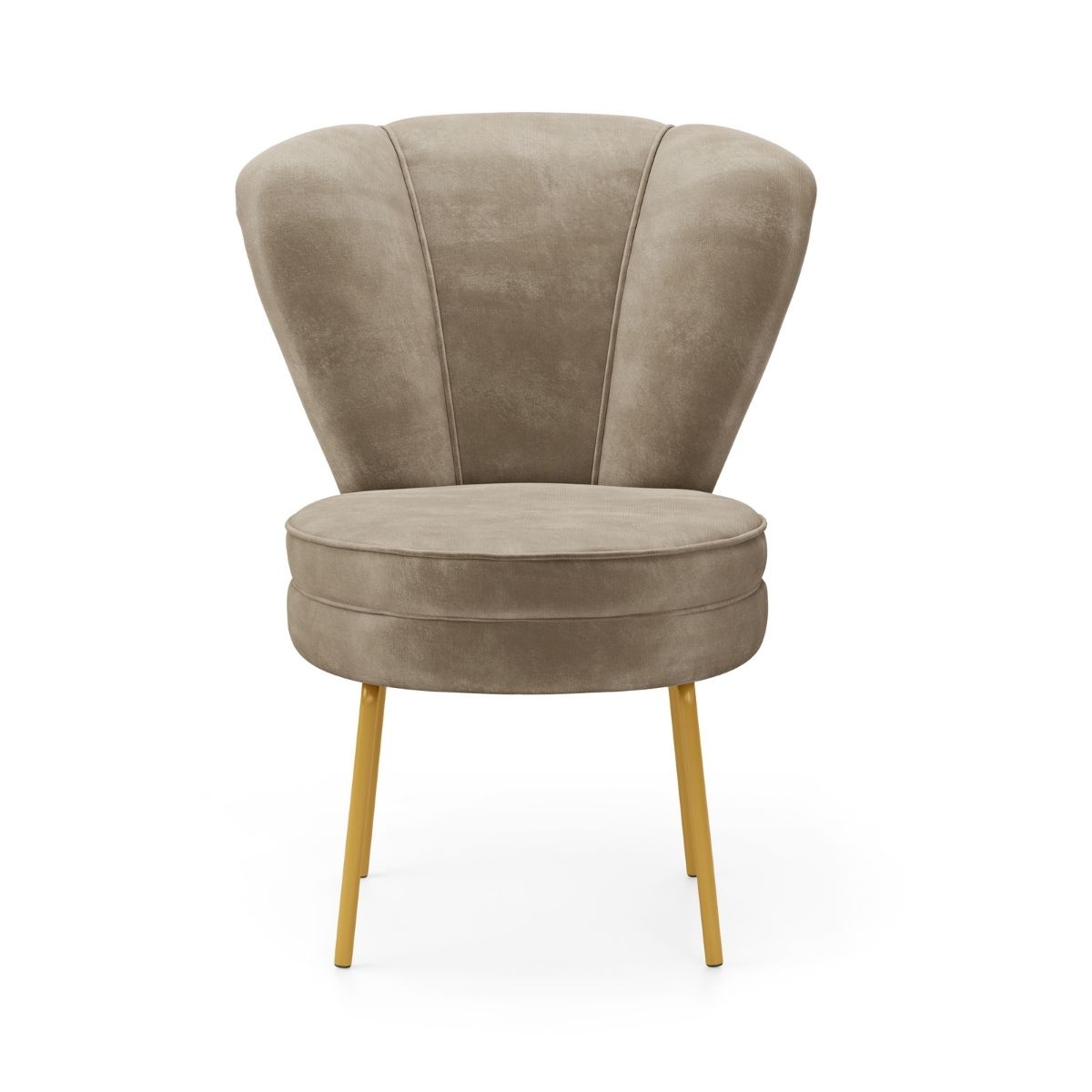 Kit 4 Cadeiras Estofada para Recepção Moderna Sala de Espera Tecido Veludo Ergonômica MOBLAN decor
