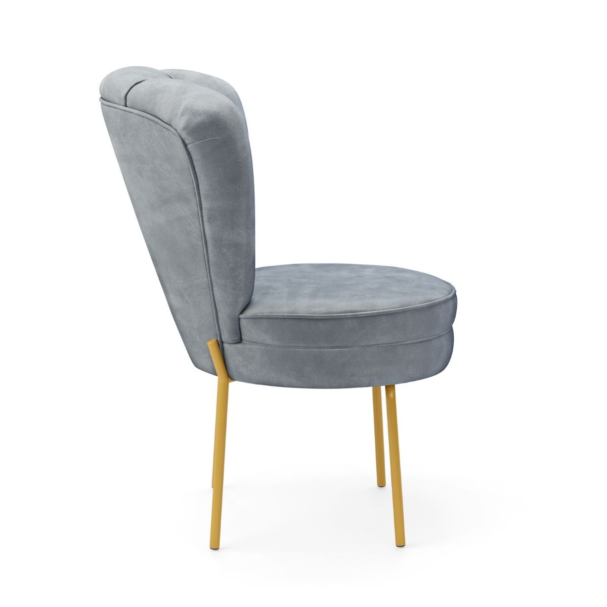 Kit 4 Cadeiras Estofada para Recepção Moderna Sala de Espera Tecido Veludo Ergonômica MOBLAN decor