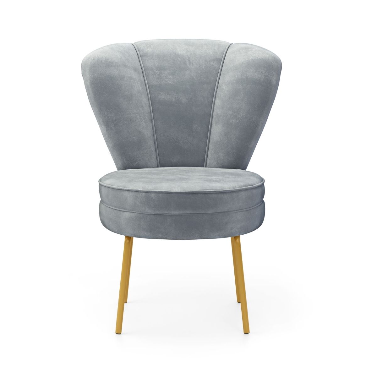 Kit 4 Cadeiras Estofada para Recepção Moderna Sala de Espera Tecido Veludo Ergonômica MOBLAN decor