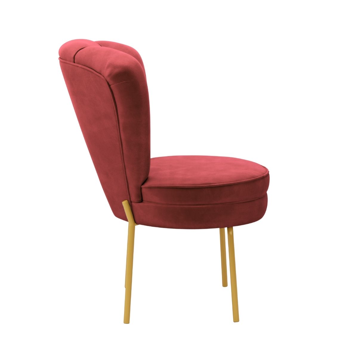 Kit 4 Cadeiras Estofada para Recepção Moderna Sala de Espera Tecido Veludo Ergonômica MOBLAN decor