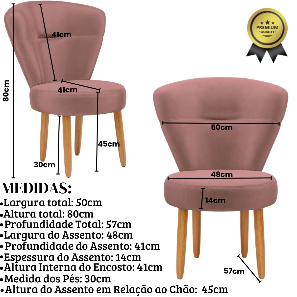 Kit 4 Cadeiras Moderna para Cozinha Recepção Camarim Tecido Veludo Confortável