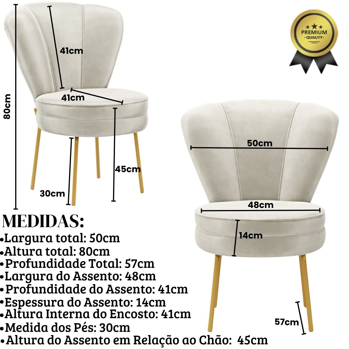 Kit 6 Cadeiras para Sala de Jantar Moderna Cozinha Ergonômica Pés de Ferro Reforçado MOBLAN decor