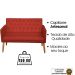 Kit Conforto Sala 1 Sofá Namoradeira 2 Poltronas 1 Puff Luxo MOBLAN decor