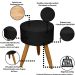 Kit Conforto Sala 1 Sofá Namoradeira 2 Poltronas 1 Puff Luxo MOBLAN decor