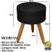 Kit Conforto Sala 1 Sofá Namoradeira 2 Poltronas 1 Puff Luxo MOBLAN decor