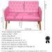 Kit Conforto Sala 1 Sofá Namoradeira 2 Poltronas 1 Puff Luxo MOBLAN decor