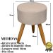 Kit Conforto Sala 1 Sofá Namoradeira 2 Poltronas 1 Puff Luxo MOBLAN decor