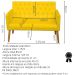 Kit Conforto Sala 1 Sofá Namoradeira 2 Poltronas 1 Puff Luxo MOBLAN decor