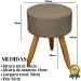 Kit Conforto Sala 1 Sofá Namoradeira 2 Poltronas 1 Puff Luxo MOBLAN decor