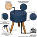 Kit Conforto Sala 1 Sofá Namoradeira 2 Poltronas 1 Puff Luxo MOBLAN decor