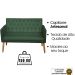 Kit Conforto Sala 1 Sofá Namoradeira 2 Poltronas 1 Puff Luxo MOBLAN decor
