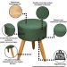 Kit Conforto Sala 1 Sofá Namoradeira 2 Poltronas 1 Puff Luxo MOBLAN decor