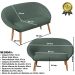 Kit Recepção Sofá com 2 Poltronas Para Sala de Estar Luxo MOBLAN decor