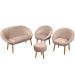 Kit Recepção Sofá com 2 Poltronas Para Sala de Estar Luxo MOBLAN decor