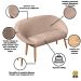 Kit Recepção Sofá com 2 Poltronas Para Sala de Estar Luxo MOBLAN decor