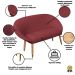 Kit Recepção Sofá com 2 Poltronas Para Sala de Estar Luxo MOBLAN decor