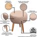 Kit Recepção Sofá com 2 Poltronas Para Sala de Estar Luxo MOBLAN decor