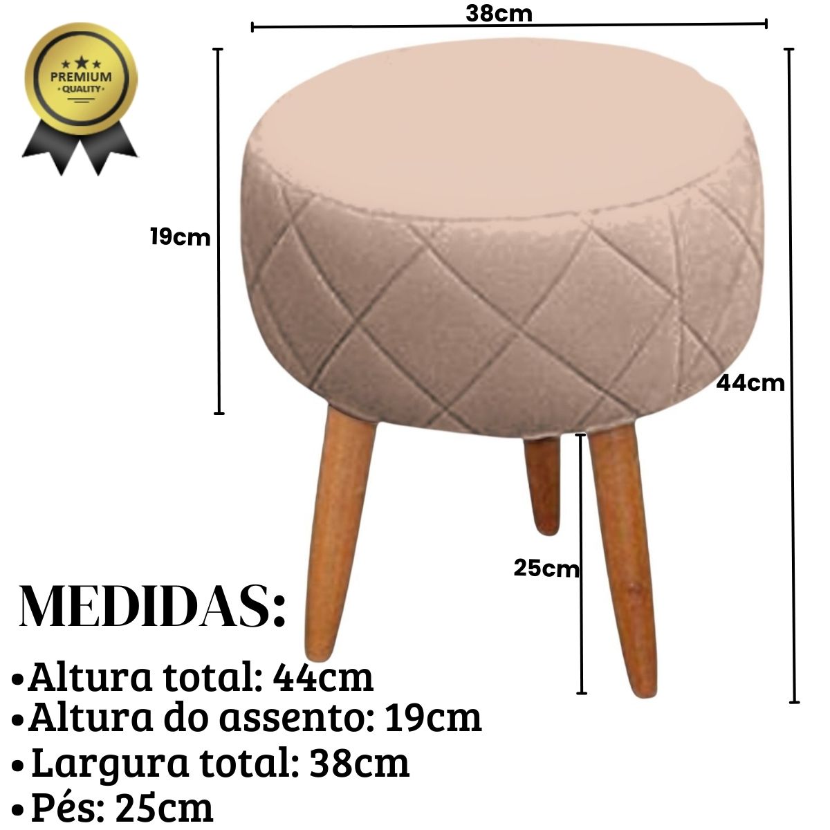 Kit Recepção Sofá com 2 Poltronas Para Sala de Estar Luxo MOBLAN decor