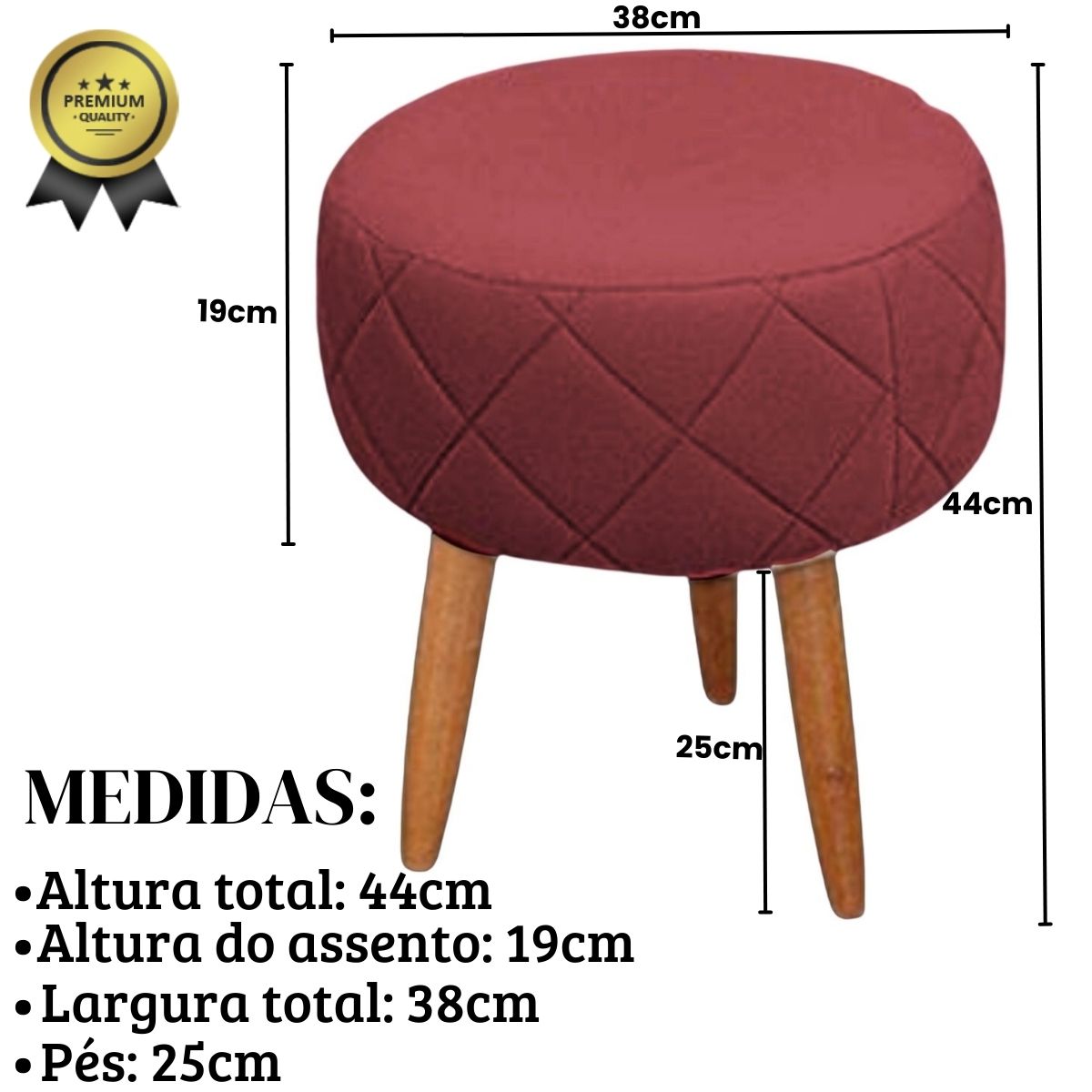Kit Recepção Sofá com 2 Poltronas Para Sala de Estar Luxo MOBLAN decor