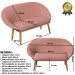 Kit Recepção Sofá com 2 Poltronas Para Sala de Estar Luxo MOBLAN decor