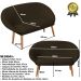 Kit Recepção Sofá com 2 Poltronas Para Sala de Estar Luxo MOBLAN decor