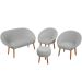 Kit Recepção Sofá com 2 Poltronas Para Sala de Estar Luxo MOBLAN decor