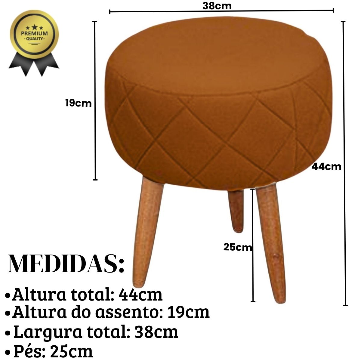 Kit Recepção Sofá com 2 Poltronas Para Sala de Estar Luxo MOBLAN decor