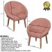 Kit Recepção Sofá com 2 Poltronas Para Sala de Estar Luxo MOBLAN decor