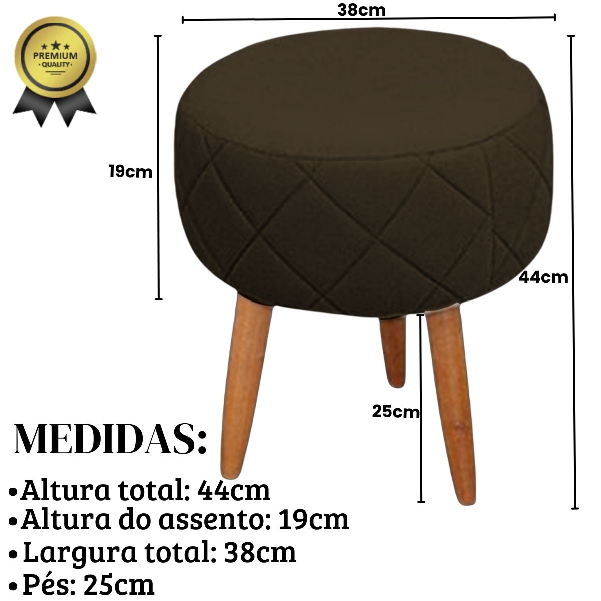 Kit Recepção Sofá com 2 Poltronas Para Sala de Estar Luxo MOBLAN decor