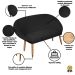 Kit Recepção Sofá com 2 Poltronas Para Sala de Estar Luxo MOBLAN decor