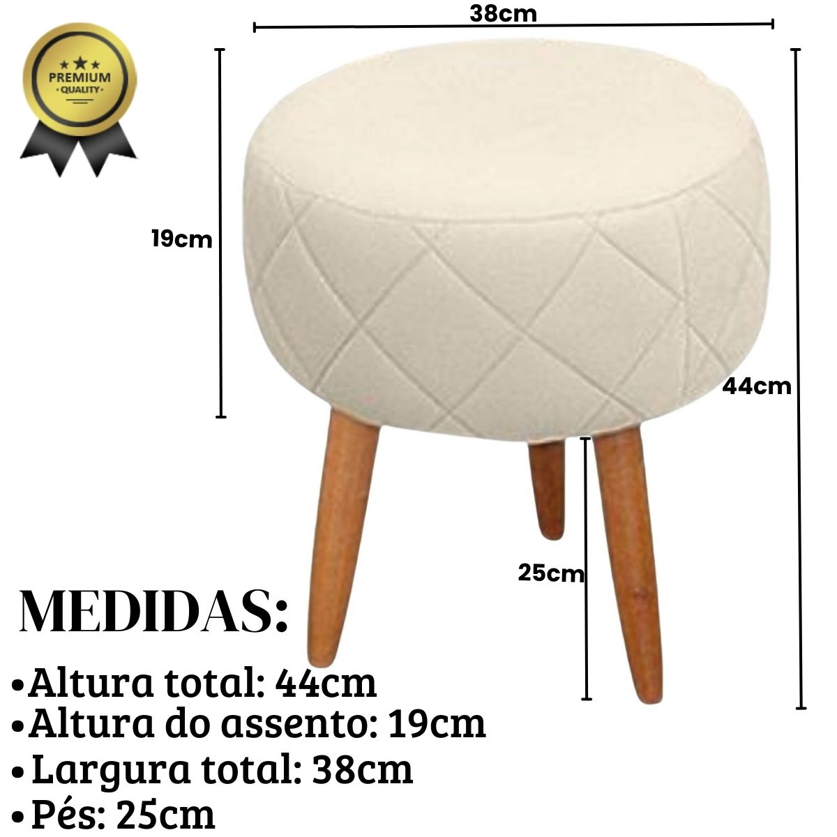 Kit Recepção Sofá com 2 Poltronas Para Sala de Estar Luxo MOBLAN decor