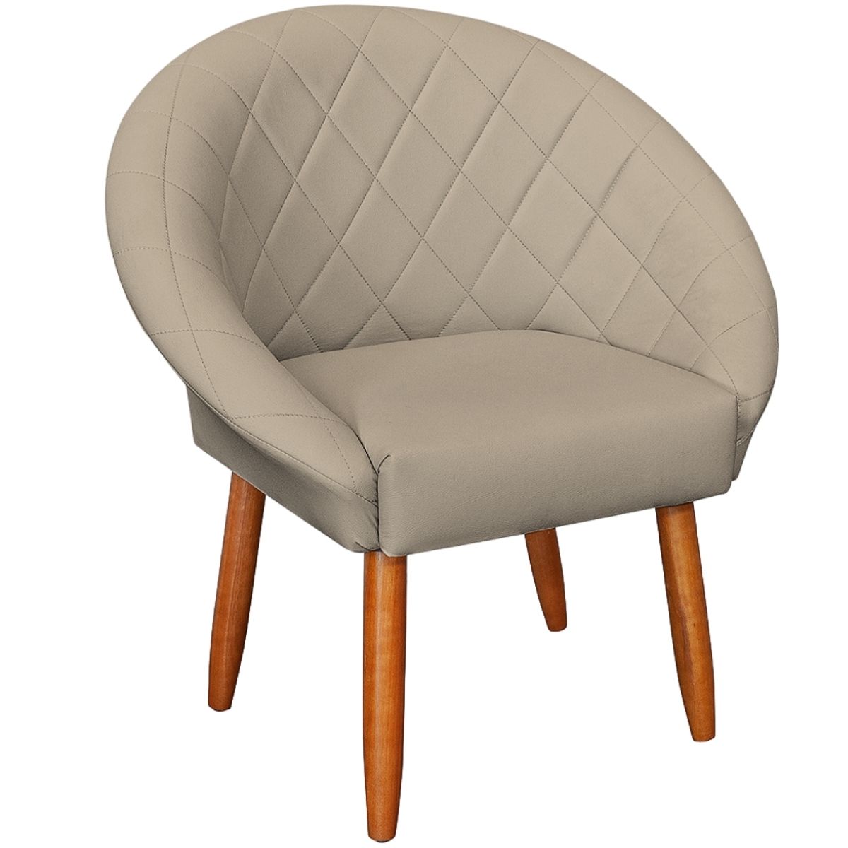 Poltrona Decorativa Corino Moderna para Sala de Estar Recepção Reforçada MOBLAN decor