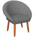 Poltrona Decorativa Corino Moderna para Sala de Estar Recepção Reforçada MOBLAN decor