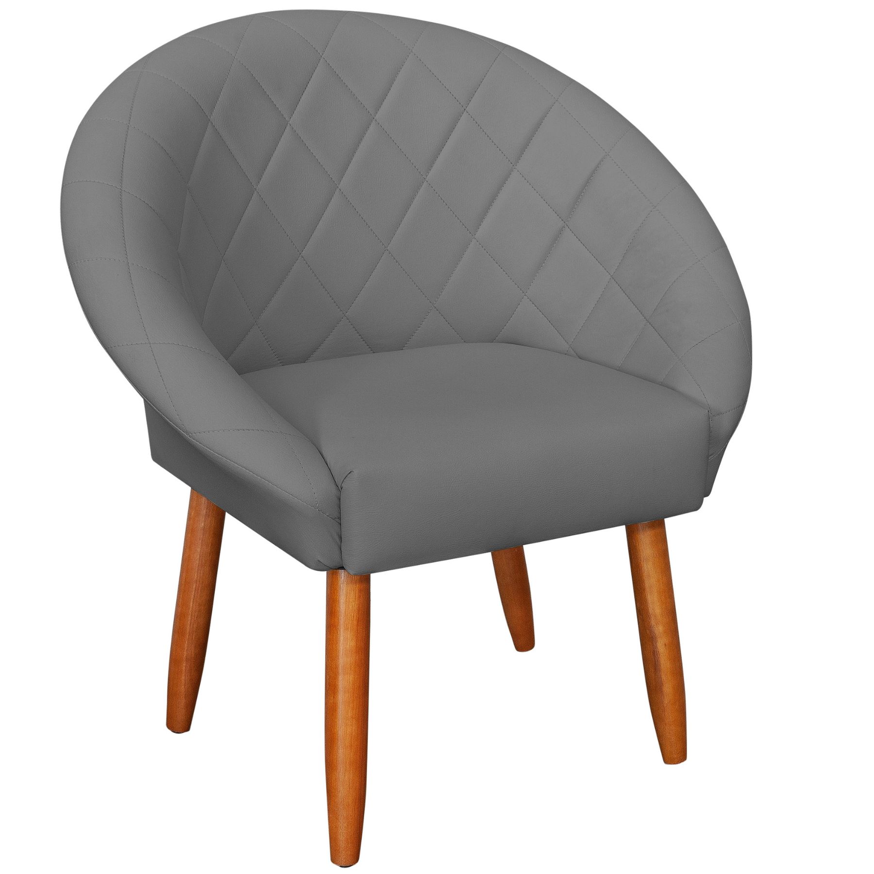 Poltrona Decorativa Corino Moderna para Sala de Estar Recepção Reforçada MOBLAN decor