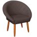 Poltrona Decorativa Corino Moderna para Sala de Estar Recepção Reforçada MOBLAN decor