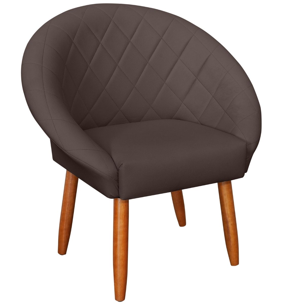 Poltrona Decorativa Corino Moderna para Sala de Estar Recepção Reforçada MOBLAN decor
