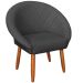 Poltrona Decorativa Corino Moderna para Sala de Estar Recepção Reforçada MOBLAN decor
