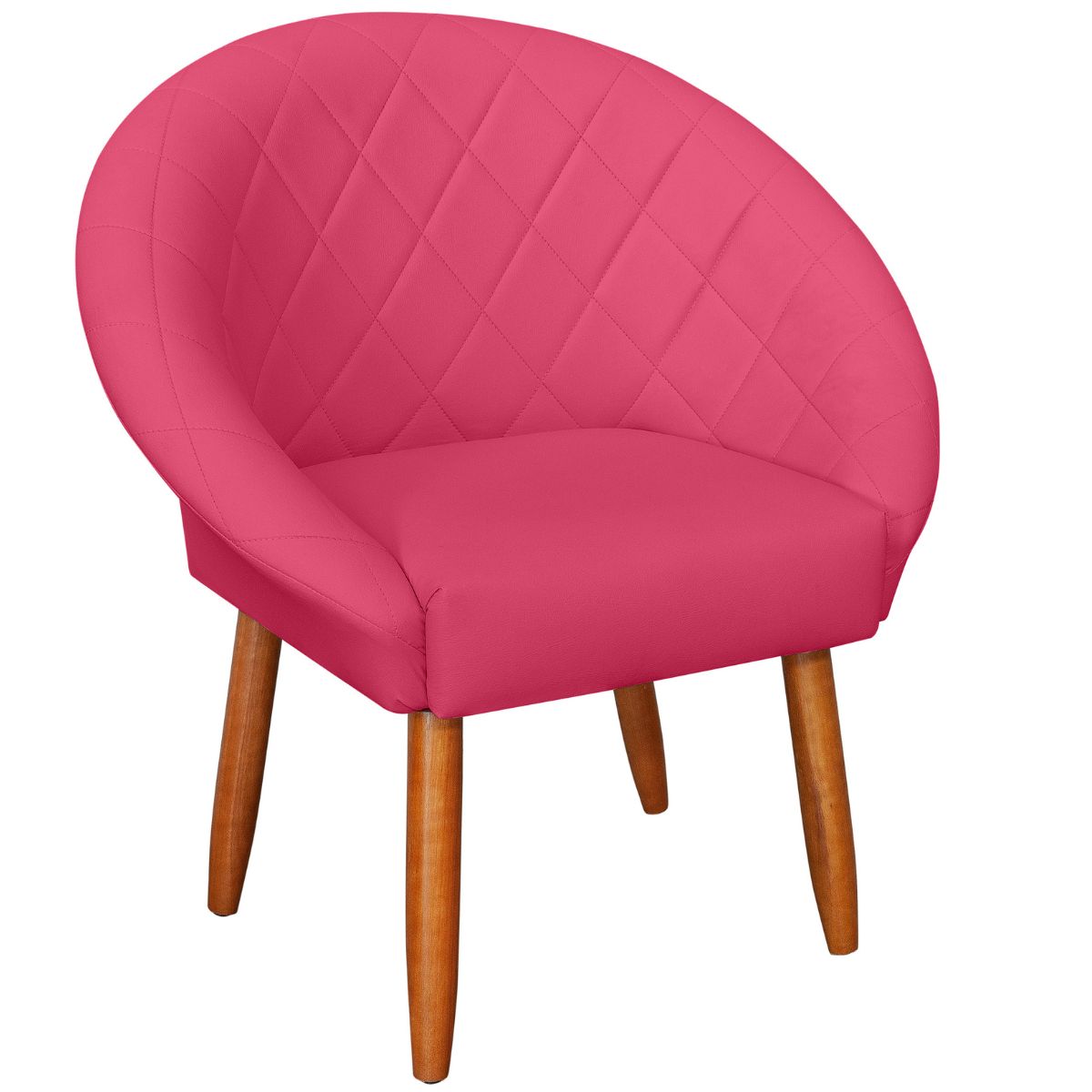 Poltrona Decorativa Corino Moderna para Sala de Estar Recepção Reforçada MOBLAN decor