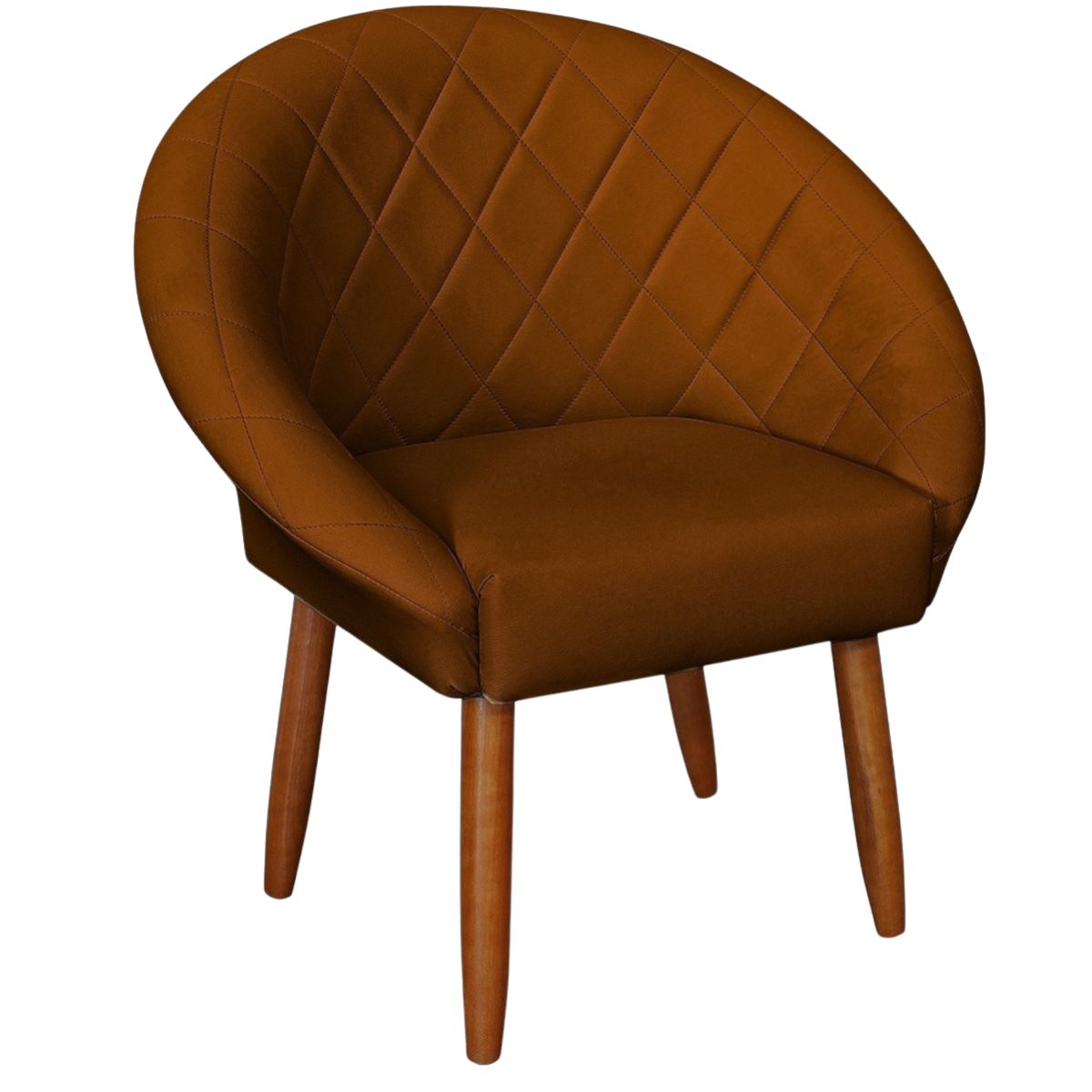 Poltrona Decorativa Corino Moderna para Sala de Estar Recepção Reforçada MOBLAN decor