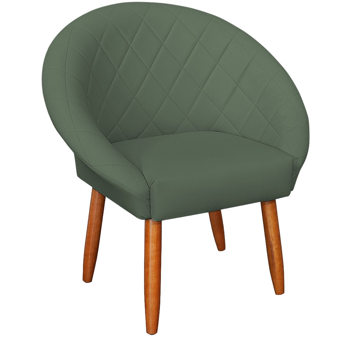 Poltrona Decorativa Corino Moderna para Sala de Estar Recepção Reforçada MOBLAN decor
