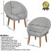 Poltrona Decorativa Moderna para Sala de Estar Recepção Reforçada MOBLAN decor