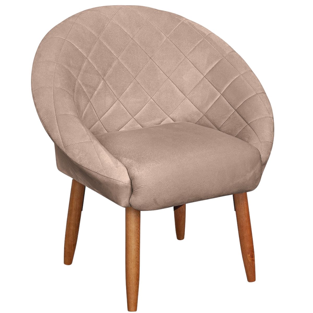 Poltrona Decorativa Moderna para Sala de Estar Recepção Reforçada MOBLAN decor