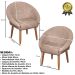 Poltrona Decorativa Moderna para Sala de Estar Recepção Reforçada MOBLAN decor