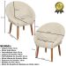 Poltrona Decorativa Moderna para Sala de Estar Recepção Reforçada MOBLAN decor