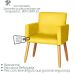 Poltrona Resistente para Recepção Confortável Escritório MOBLAN decor