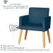 Poltrona Resistente para Recepção Confortável Escritório MOBLAN decor